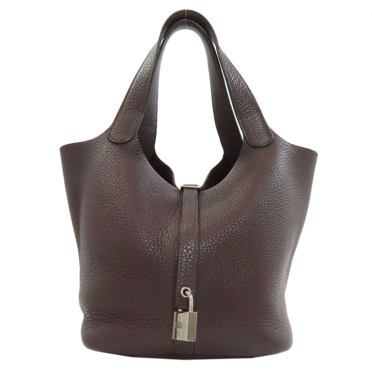 HERMES Picotin Lock MM SilverHardware Handbag Taurillon Clemence Ladies [Used]