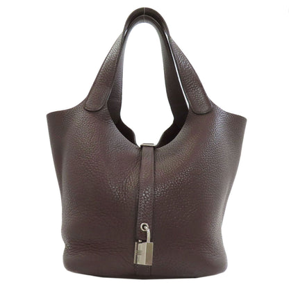 HERMES Picotin Lock MM SilverHardware Handbag Taurillon Clemence Ladies [Used]
