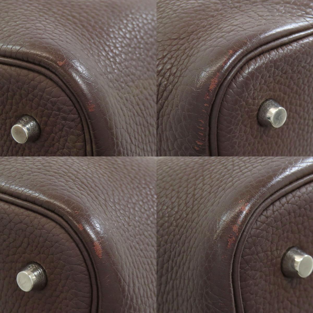 HERMES Picotin Lock MM SilverHardware Handbag Taurillon Clemence Ladies [Used]