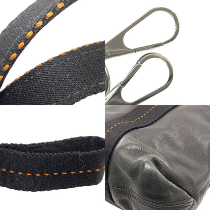 HERMES Caravan horizontal 2WAY Handbag Calf Ladies [Used]