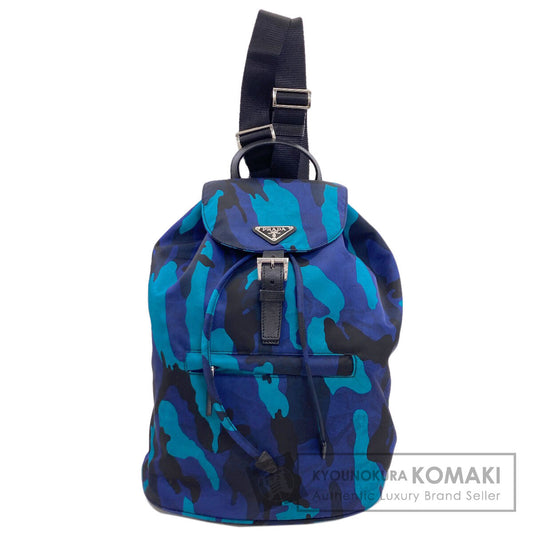 PRADA BZ0032 Camouflage pattern Backpack Â· Daypack Nylon Ladies [Used]