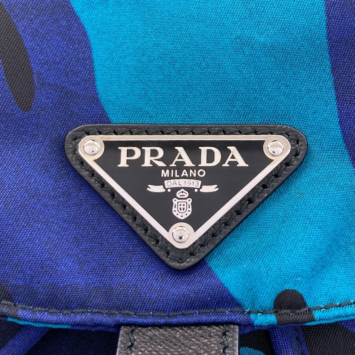 PRADA BZ0032 Camouflage pattern Backpack Â· Daypack Nylon Ladies [Used]