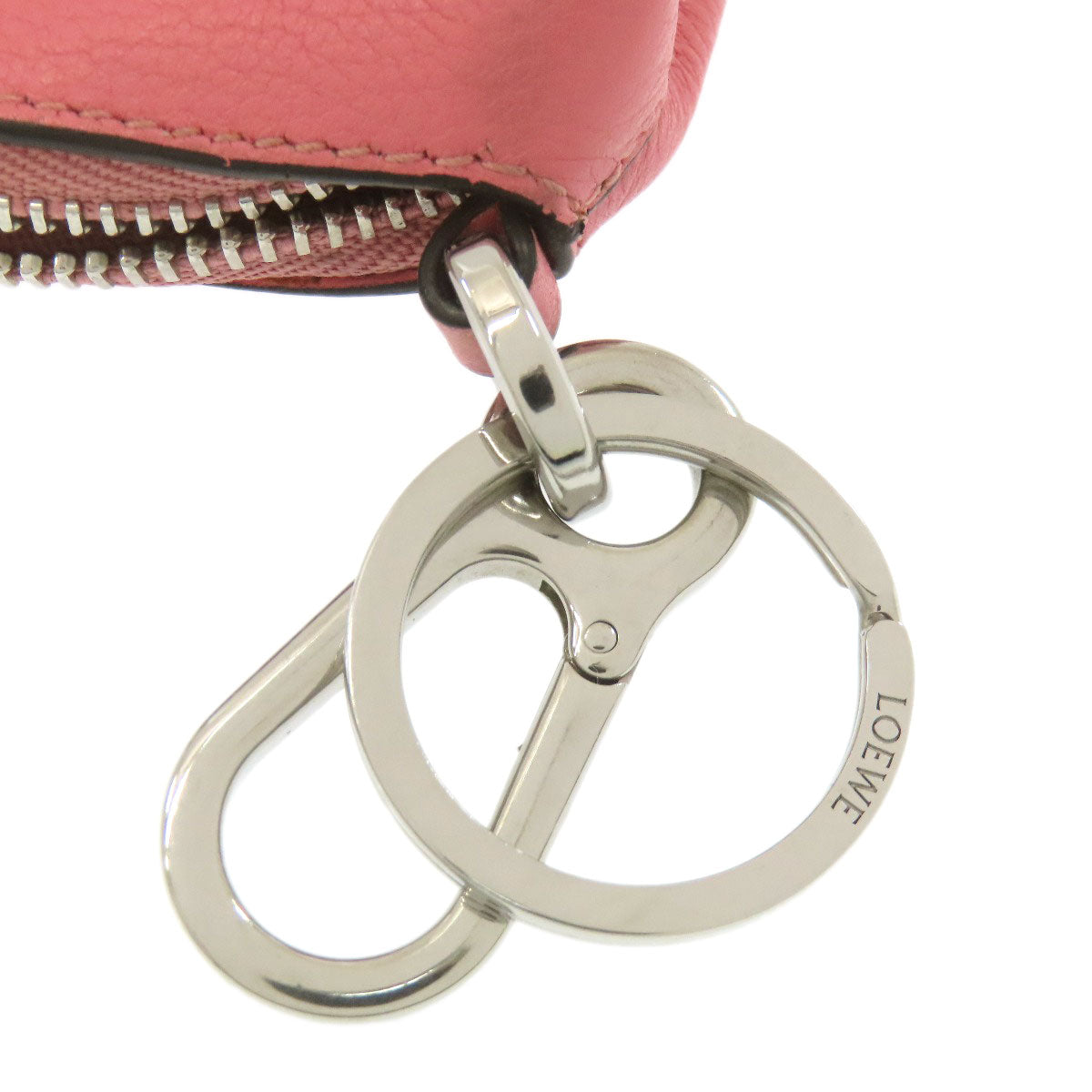 LOEWE Elephant motif key ring Leather Ladies [Used]