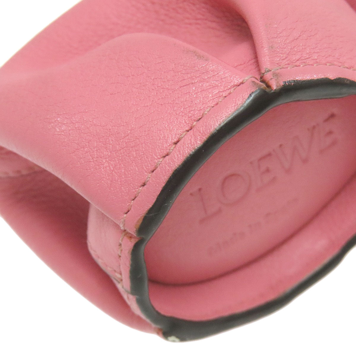 LOEWE Elephant motif key ring Leather Ladies [Used]