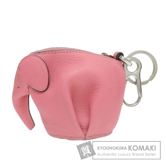 LOEWE Elephant motif key ring Leather Ladies [Used]