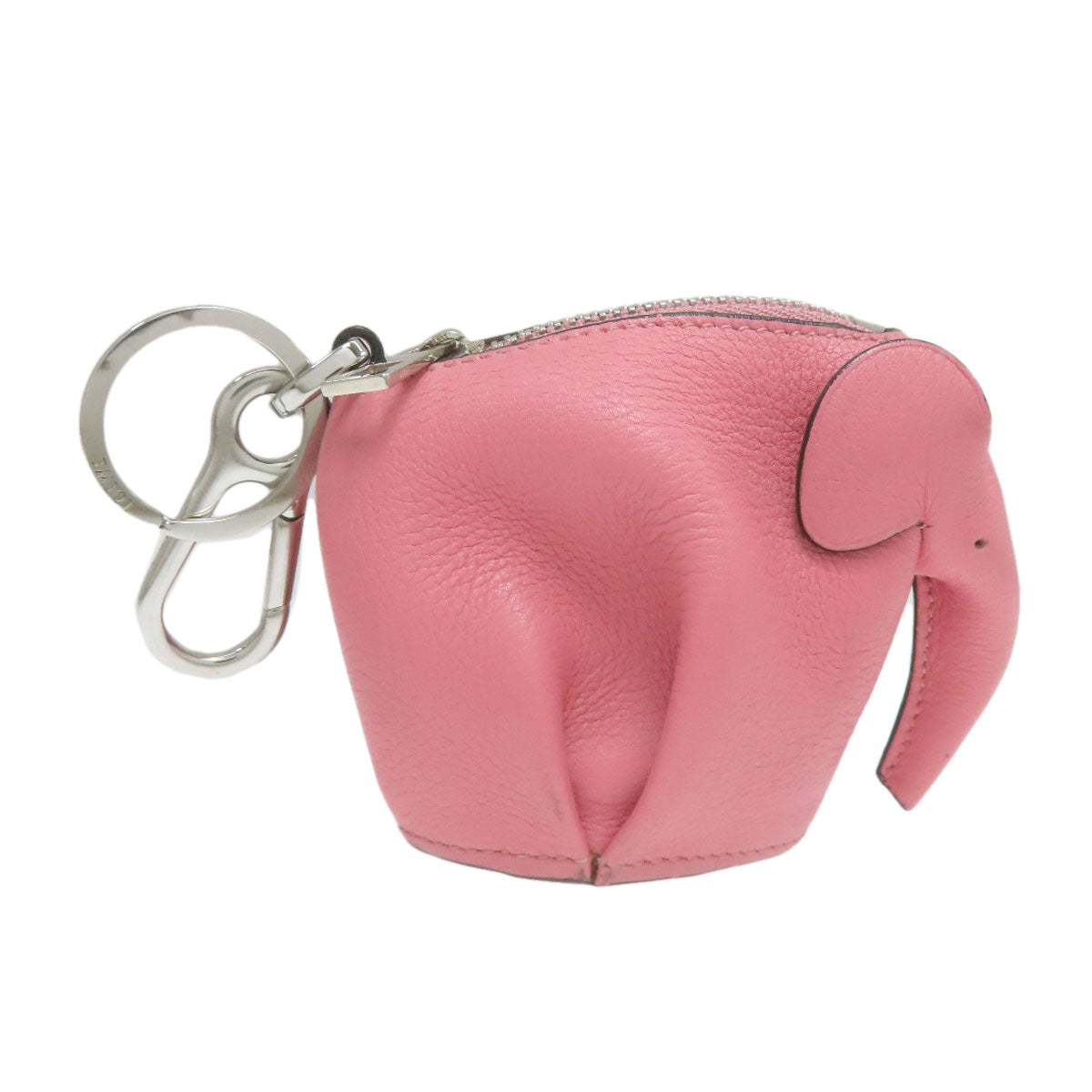 LOEWE Elephant motif key ring Leather Ladies [Used]