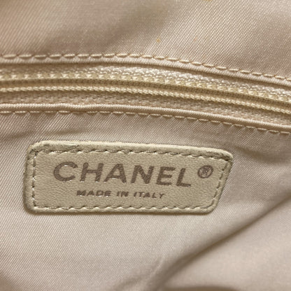 CHANEL Pali Biarritz PM SilverHardware Tote Bag Canvas LeatherLadies [Used]