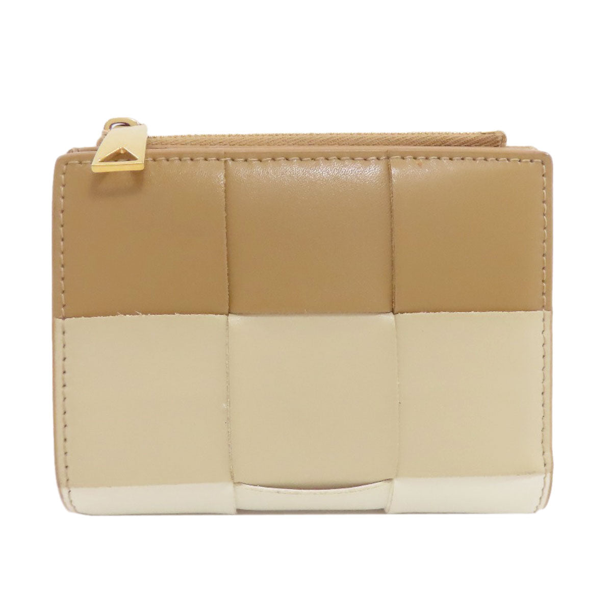 BOTTEGA VENETA cassette Bifold Wallet with Coin Pocket Leather Ladies [Used]