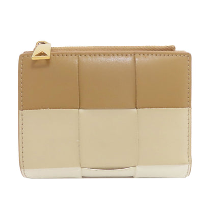 BOTTEGA VENETA cassette Bifold Wallet with Coin Pocket Leather Ladies [Used]