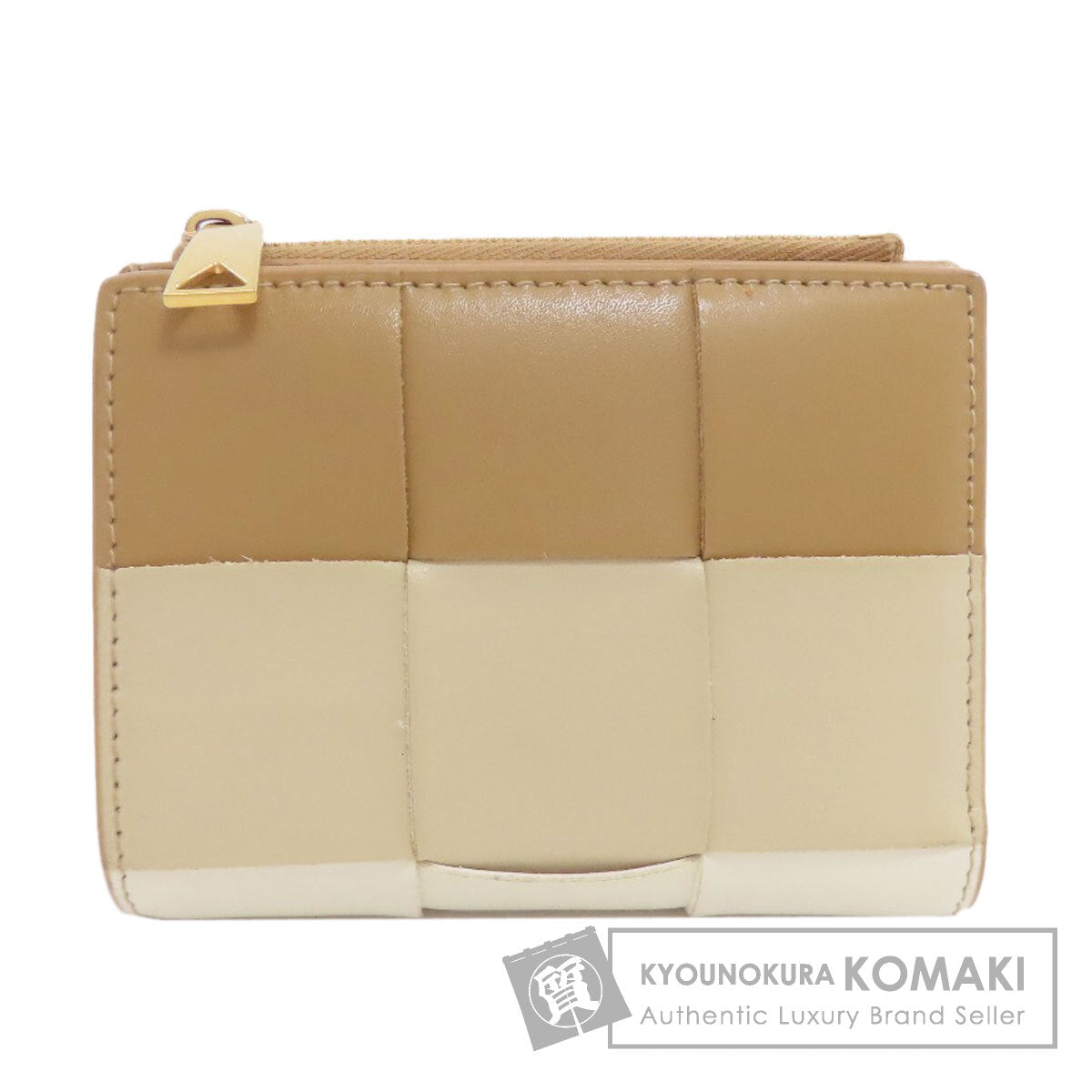 BOTTEGA VENETA cassette Bifold Wallet with Coin Pocket Leather Ladies [Used]