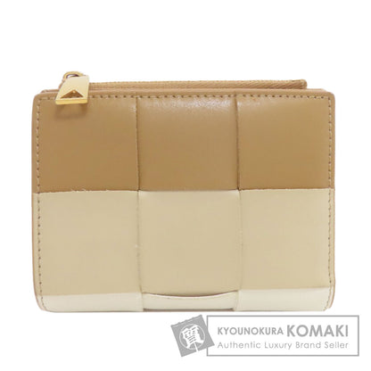 BOTTEGA VENETA cassette Bifold Wallet with Coin Pocket Leather Ladies [Used]