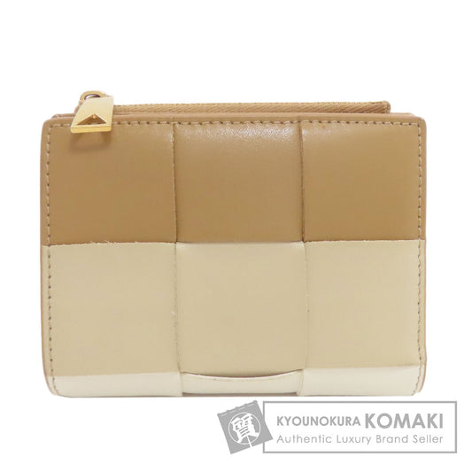 BOTTEGA VENETA cassette Bifold Wallet with Coin Pocket Leather Ladies [Used]