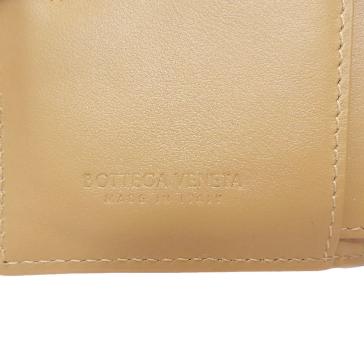 BOTTEGA VENETA cassette Bifold Wallet with Coin Pocket Leather Ladies [Used]