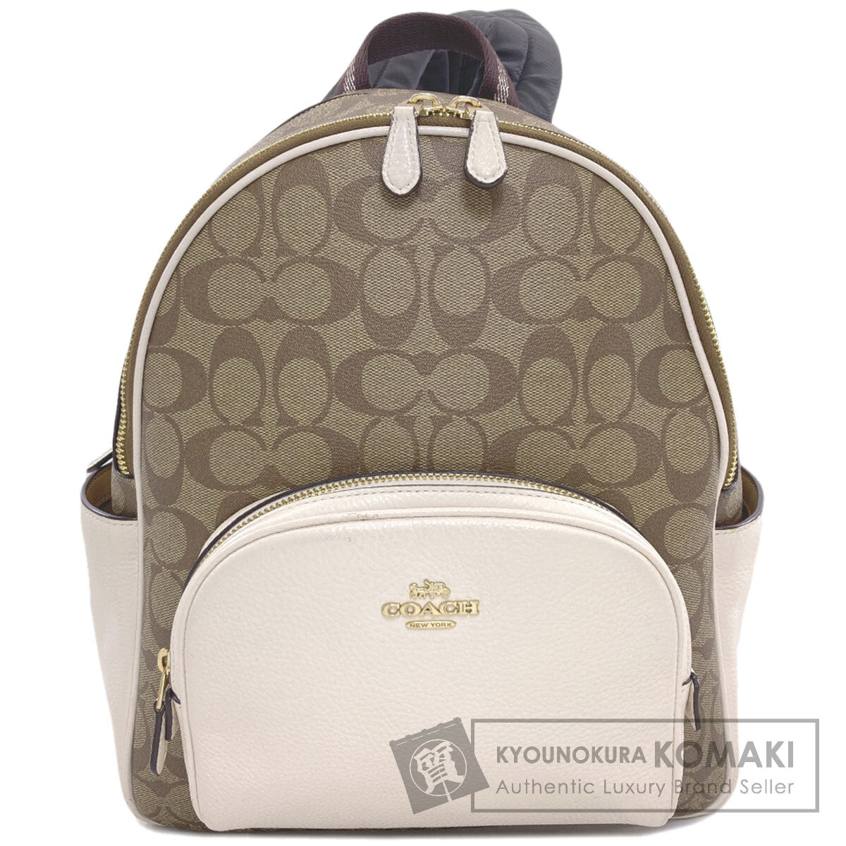 COACH 5671 Signature Backpack Â· Daypack PVC Ladies [Used]