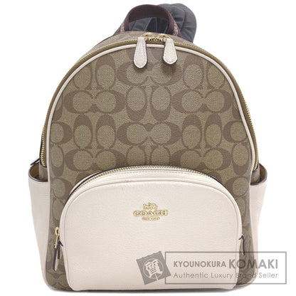 COACH 5671 Signature Backpack Â· Daypack PVC Ladies [Used]