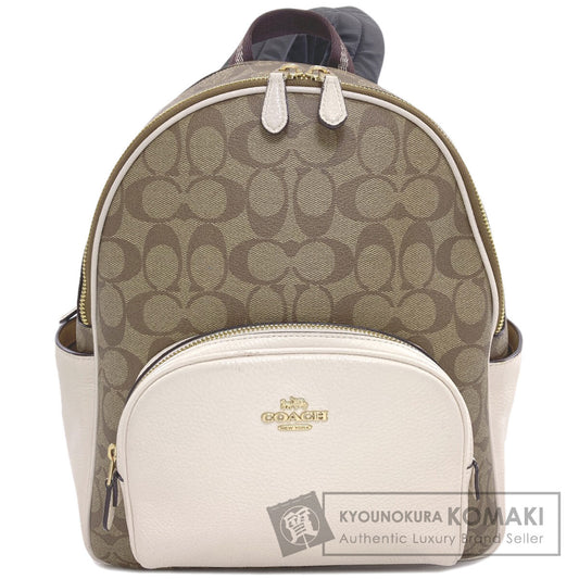 COACH 5671 Signature Backpack Â· Daypack PVC Ladies [Used]