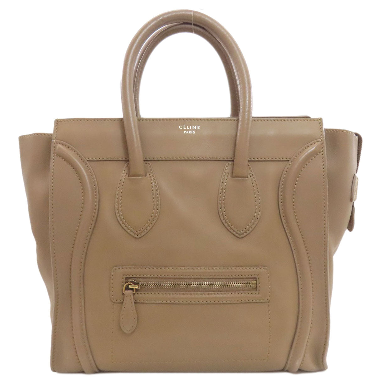 CELINE Luggage Mini 2WAY Tote Bag Calf Ladies [Used]