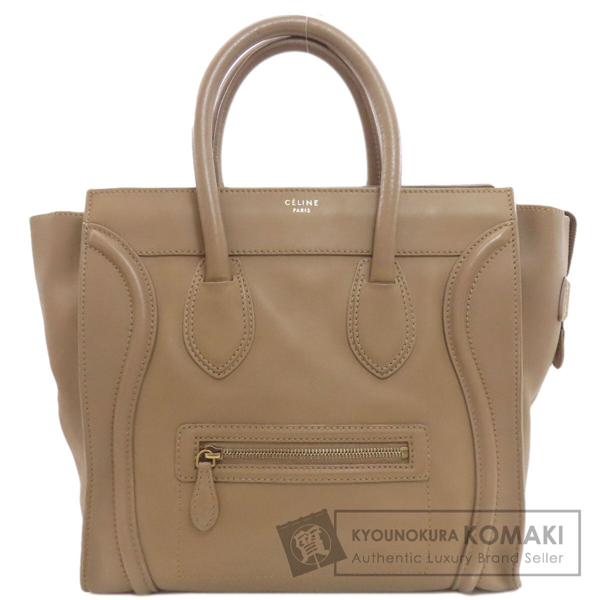 CELINE Luggage Mini 2WAY Tote Bag Calf Ladies [Used]
