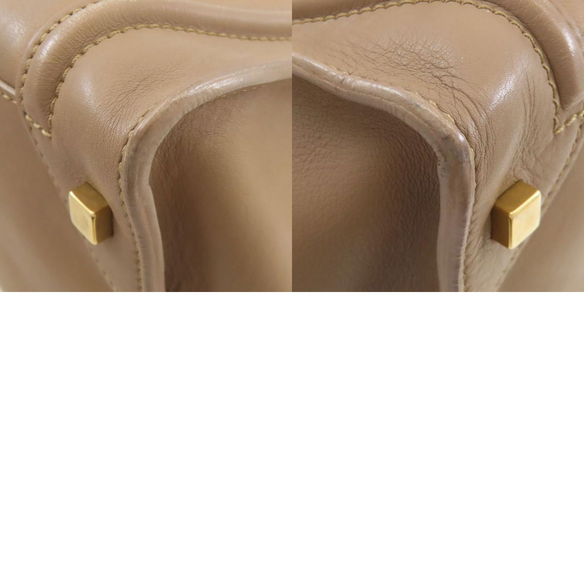 CELINE Luggage Mini 2WAY Tote Bag Calf Ladies [Used]