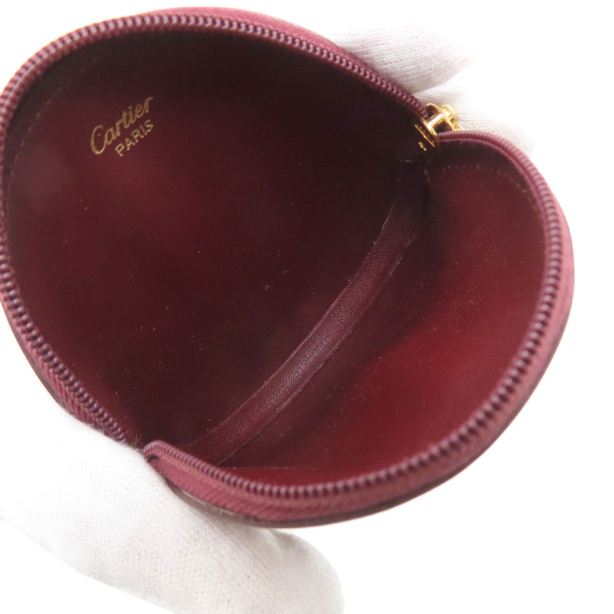 CARTIER Must Line coin purse Leather Ladies [Used]