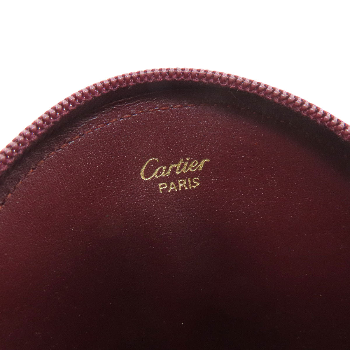 CARTIER Must Line coin purse Leather Ladies [Used]