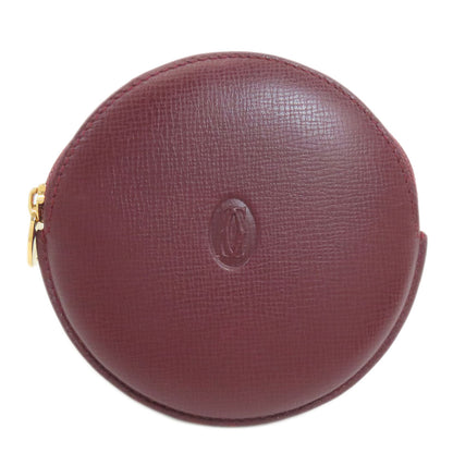 CARTIER Must Line coin purse Leather Ladies [Used]