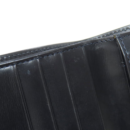 CARTIER Sapphire line Bifold Wallet with Coin Pocket Leather Ladies [Used]