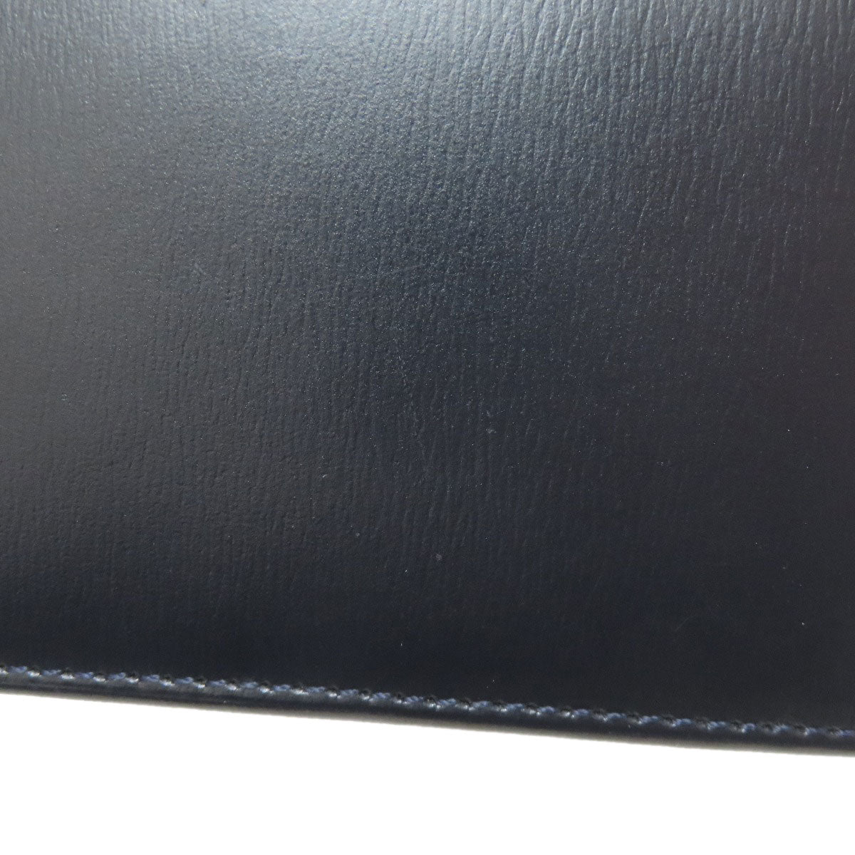 CARTIER Sapphire line Bifold Wallet with Coin Pocket Leather Ladies [Used]