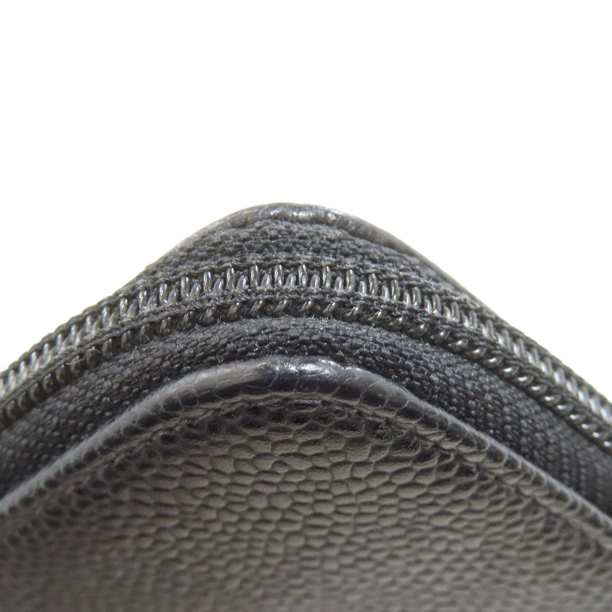 CHANEL COCO Mark GoldHardware Long wallet (with coin pocket) Grained Calfskin Skin Ladies [Used]