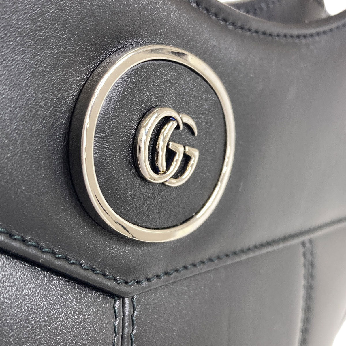 GUCCI 745911 Petit GG 2WAY Tote Bag Calf Ladies [Used]