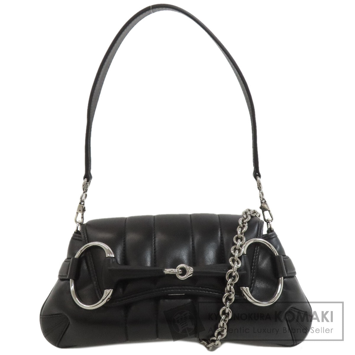 GUCCI 764339 Horsebit Small Handbag Calf Ladies [Used]