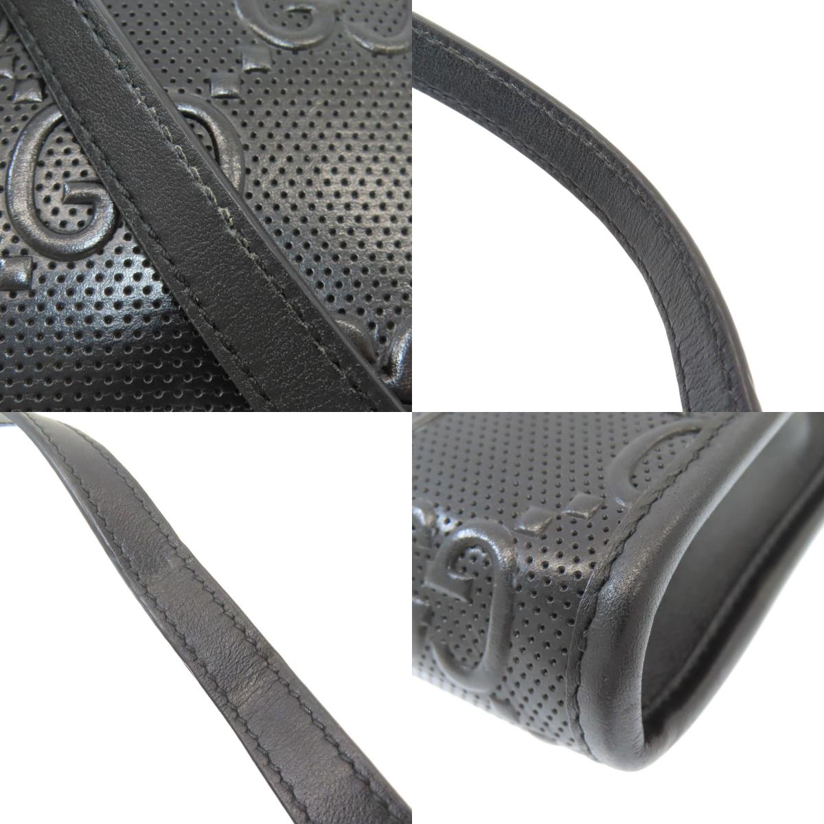 GUCCI 625571 GG embossed mini bag Shoulder Bag Calf mens [Used]