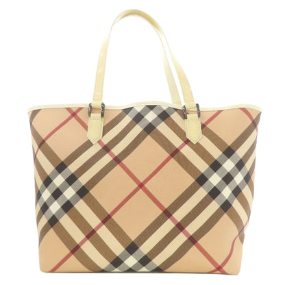 BURBERRY Burberry Check Tote Bag PVC Ladies [Used]