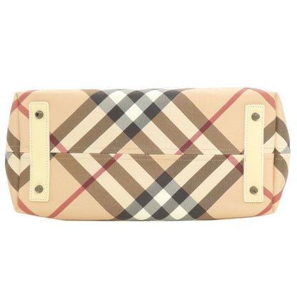 BURBERRY Burberry Check Tote Bag PVC Ladies [Used]