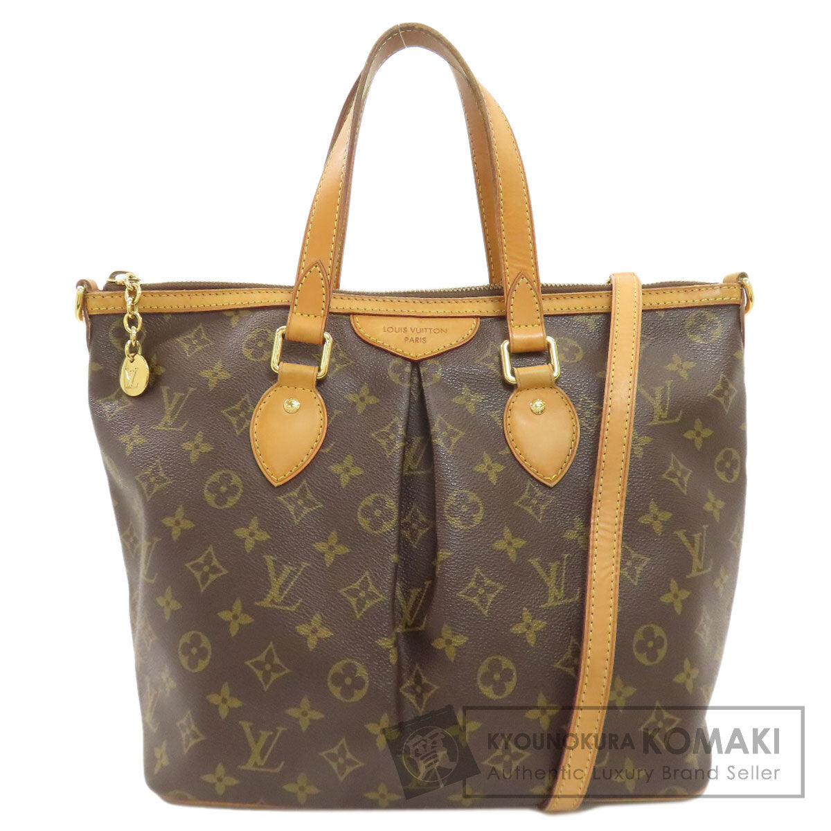 LOUIS VUITTON M40145 Palermo PM Tote Bag Monogram canvas Ladies [Used]