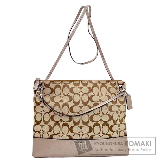 COACH Signature Shoulder Bag Canvas Ladies [Used]