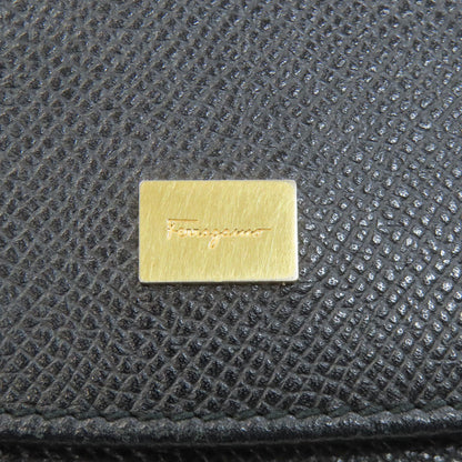 Salvatore Ferragamo logo Long wallet (with coin pocket) Leather Ladies [Used]