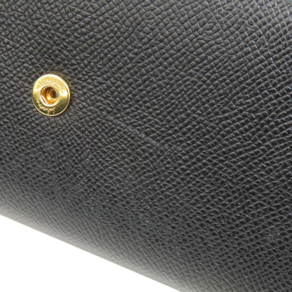 Salvatore Ferragamo logo Long wallet (with coin pocket) Leather Ladies [Used]