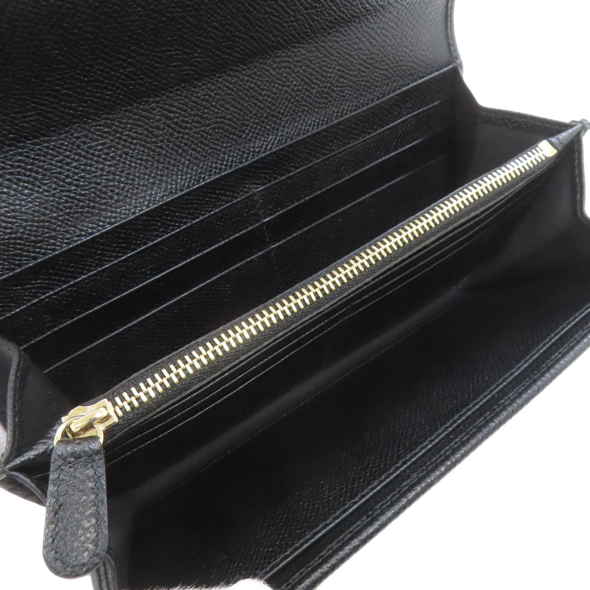 Salvatore Ferragamo logo Long wallet (with coin pocket) Leather Ladies [Used]