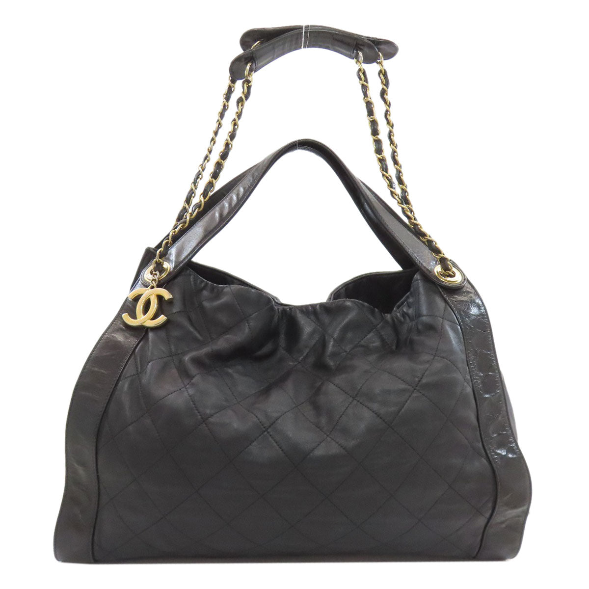 CHANEL Matelasse COCO Mark GoldHardware 2WAY Shoulder Bag Calf Ladies [Used]