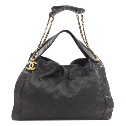 CHANEL Matelasse COCO Mark GoldHardware 2WAY Shoulder Bag Calf Ladies [Used]