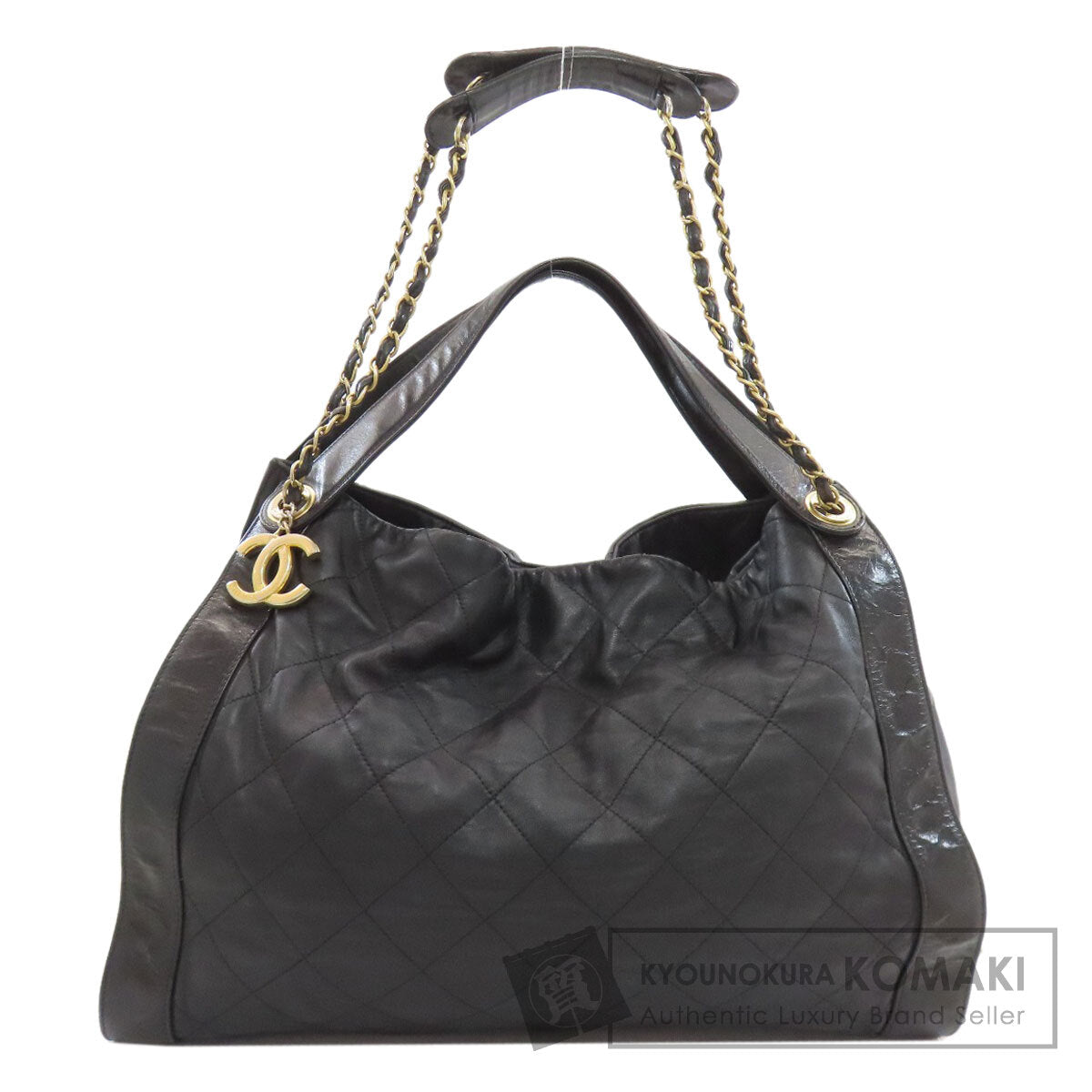 CHANEL Matelasse COCO Mark GoldHardware 2WAY Shoulder Bag Calf Ladies [Used]