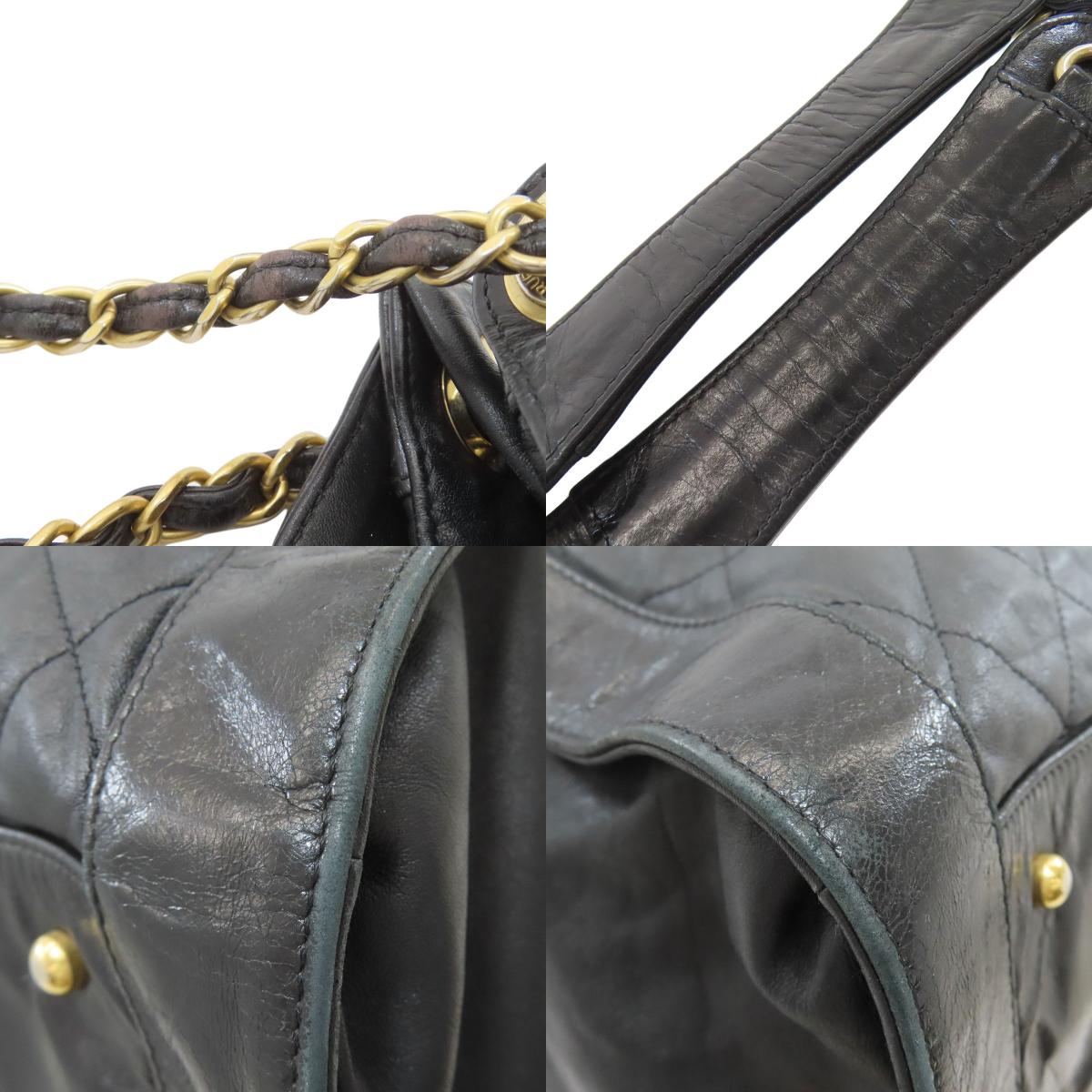 CHANEL Matelasse COCO Mark GoldHardware 2WAY Shoulder Bag Calf Ladies [Used]