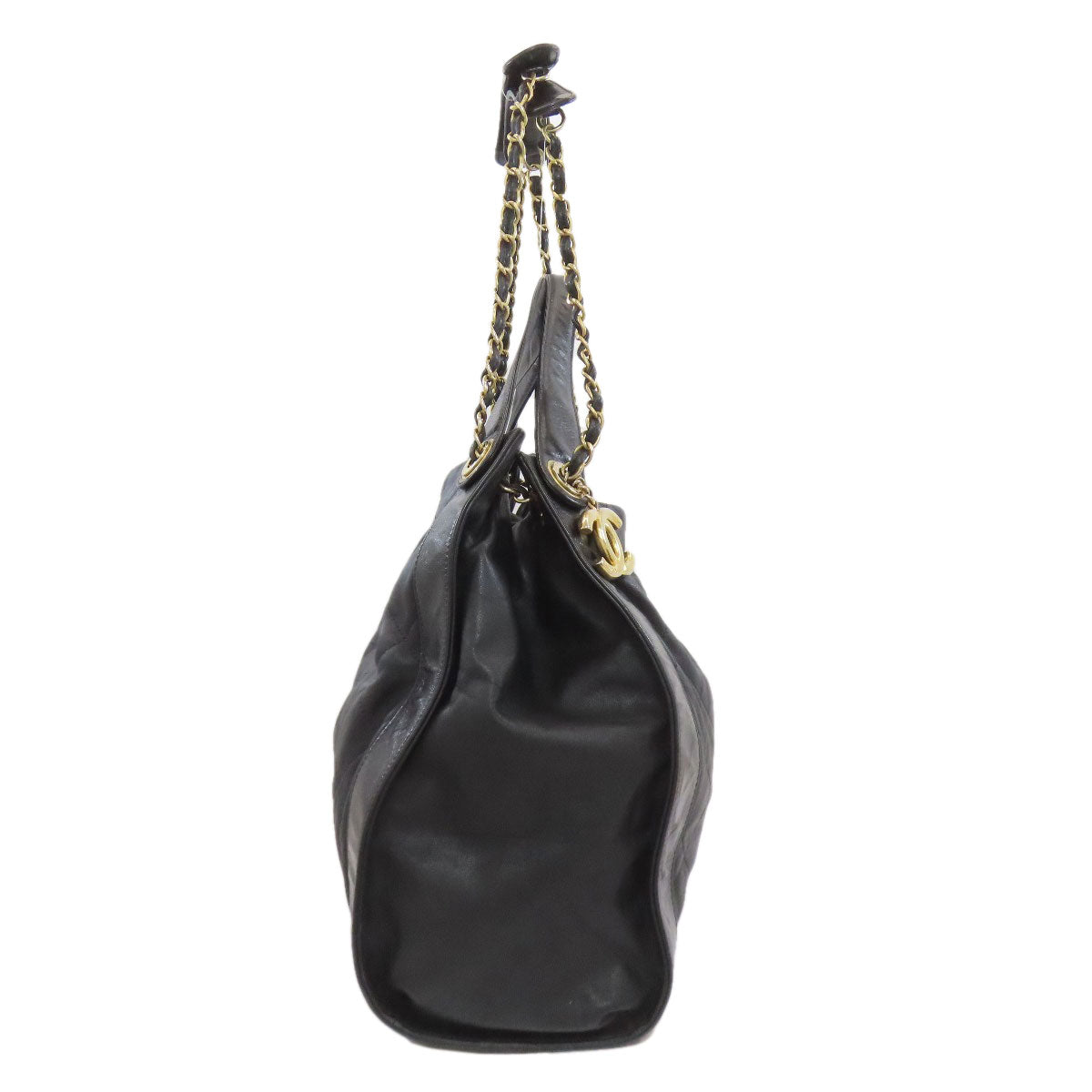 CHANEL Matelasse COCO Mark GoldHardware 2WAY Shoulder Bag Calf Ladies [Used]