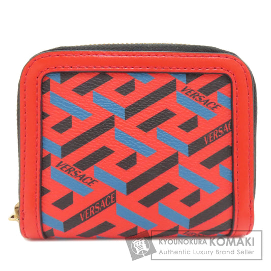 VERSACE LA GRECA Card Case PVC Ladies [Used]