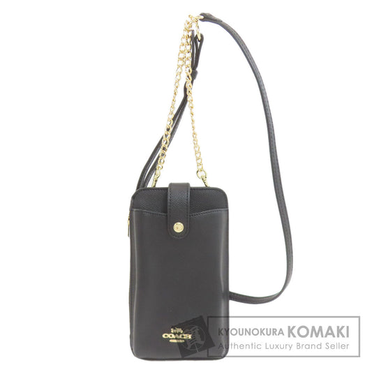 COACH C6884 North/South Phone Crossbody Mini Bag Shoulder Bag Leather Ladies [Used]