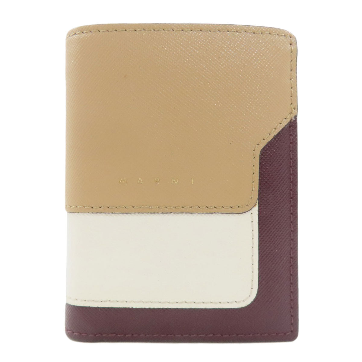 MARNI logo Bifold Wallet with Coin Pocket Leather Ladies [Used]