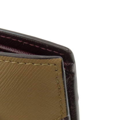 MARNI logo Bifold Wallet with Coin Pocket Leather Ladies [Used]