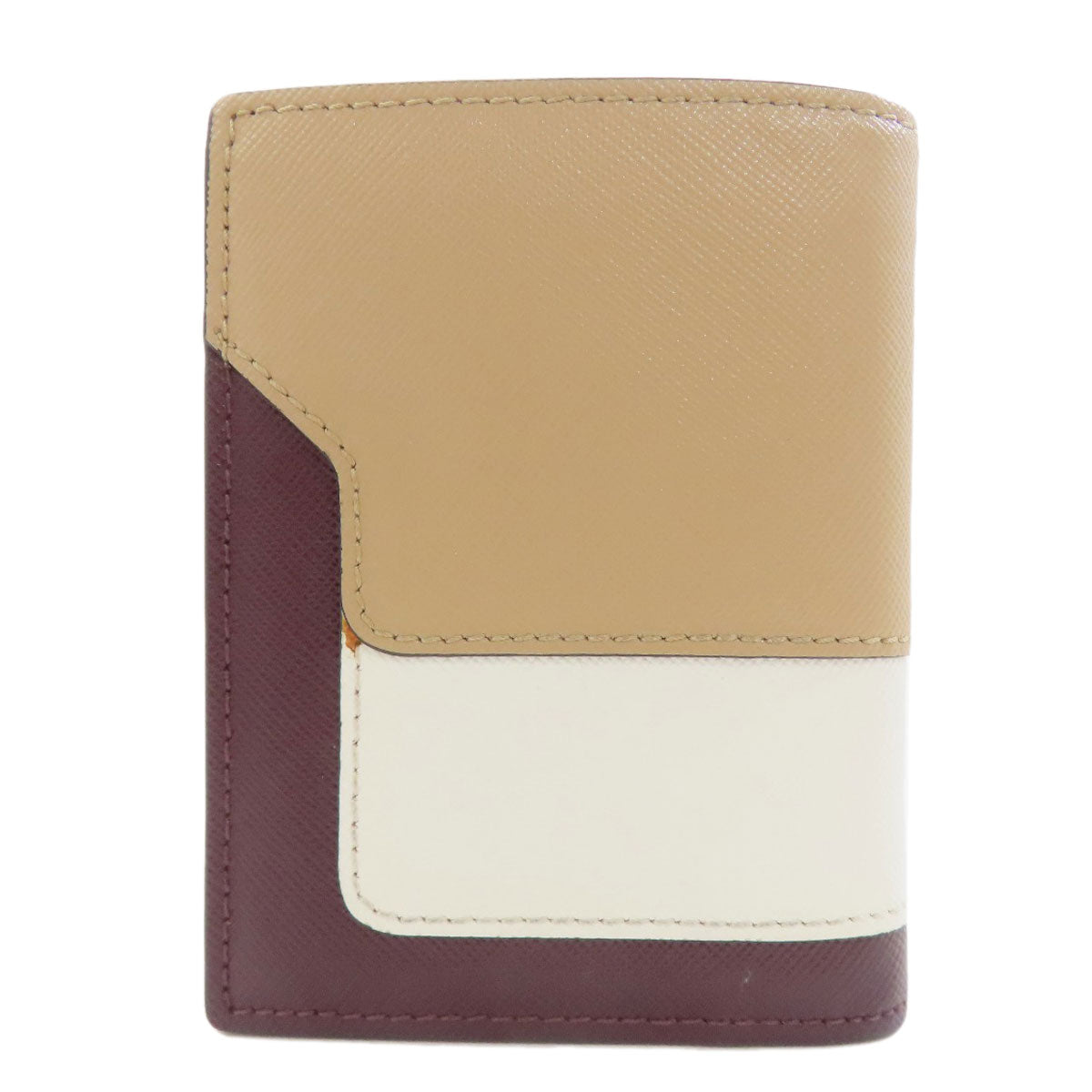 MARNI logo Bifold Wallet with Coin Pocket Leather Ladies [Used]