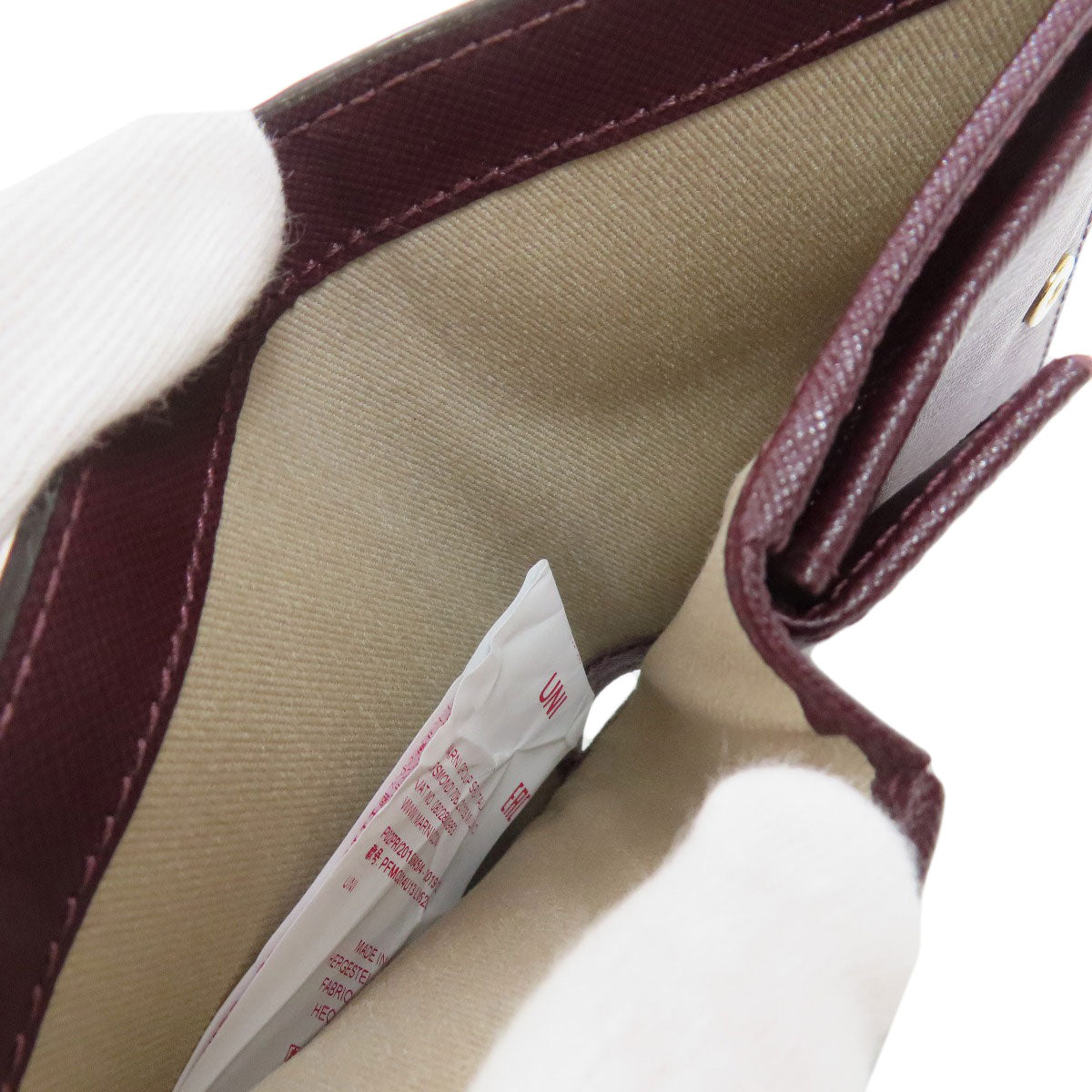 MARNI logo Bifold Wallet with Coin Pocket Leather Ladies [Used]